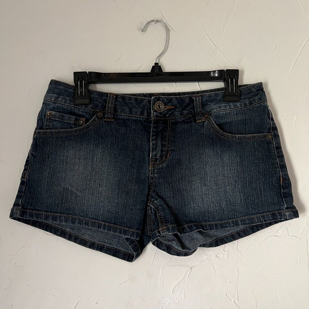 Tyte Y2K Denim Shorts Medium Wash Low Rise Summer Mall Girl 2000s Size 9